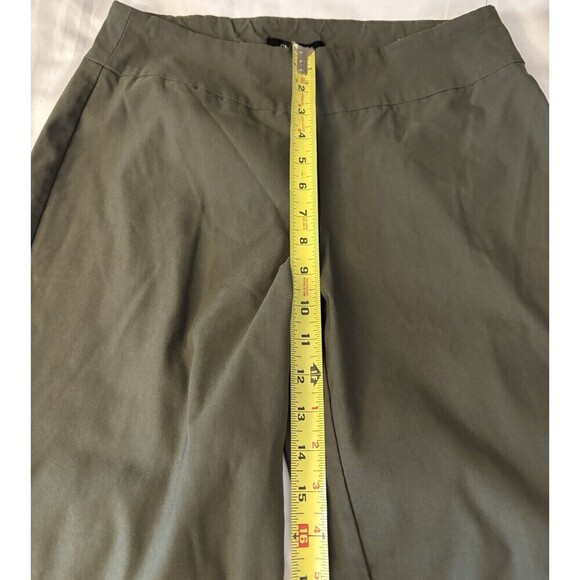 CHADWICKS Olive Green Pull On Pants Women 12 Petite Straight Leg Ankle Stretch - Picture 10 of 10
